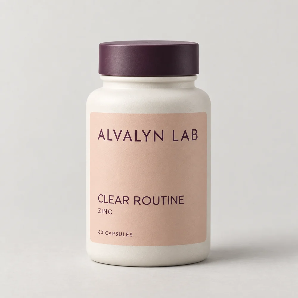 Clear Routine — Alvalyn Lab packaging
